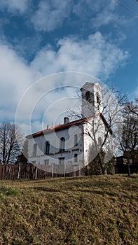 An old church in small village in Czechia