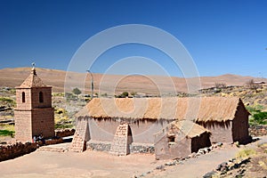 Old church. Socaire. San Pedro de Atacama province. Chile