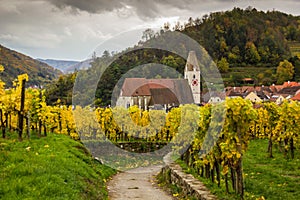 Old church in Spitz, Austria.