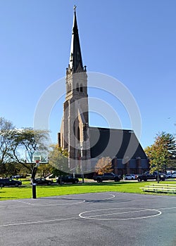 Old Church of St. Joachim and St. Anne, aka Mount Loretto Church, Staten Island, NY, USA