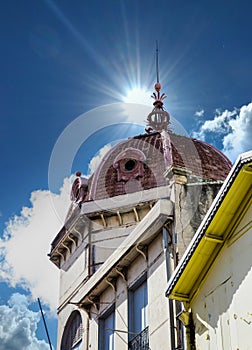 Brown Domed Church in Martinique