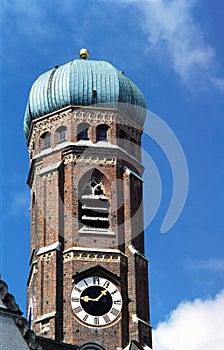 Old church tower in Munich