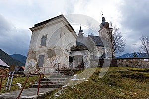 Old church in the town of Liptovsky Jan