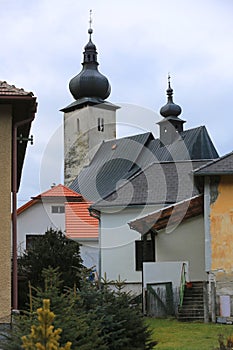 Old church in the town of Liptovsky Jan, Slovakia