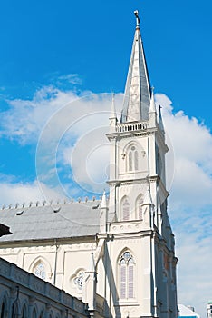 Old church turret in neoclassical style