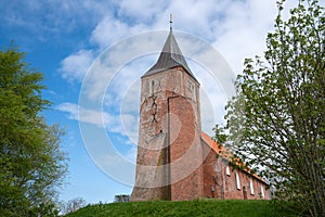 Old church of Westerhever, North Frisia, Germany