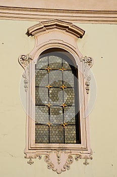 Old church window, St. Nicholas, Prague