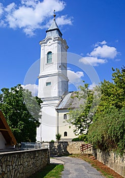 Old churche of Tarcal village, Hungary photo