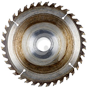 Old circular saw blade photo