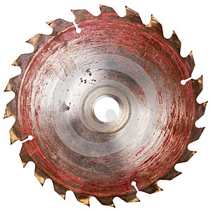 Old circular saw blade photo