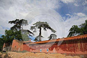 The old circumvallation of Ming tomb in Beijing