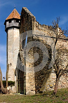 Old cistercian church in Carta, Transylvania photo