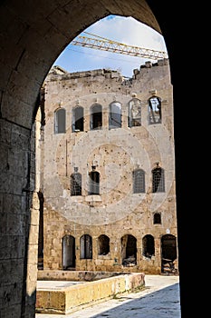 Old city of Aleppo in Syria after ISIS was defeated