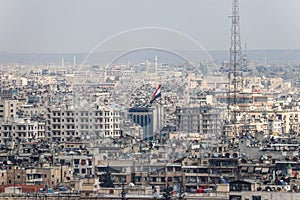 Old city of Aleppo in Syria after ISIS was defeated