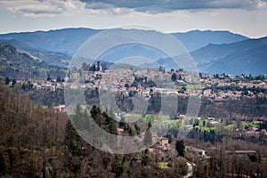 The old city of Barga in Italy