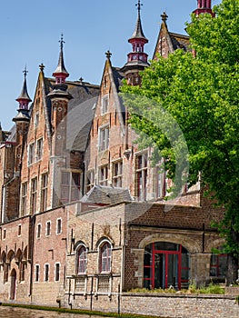 The old city of Bruges in Belgium