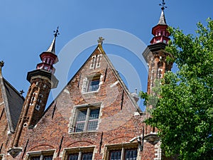 The old city of Bruges in Belgium