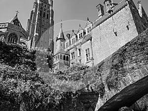 The old city of Bruges in Belgium