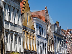 Starý mesto z bruggy v belgicko 