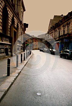 Old city buildings