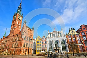 Old city center of Gdansk photo