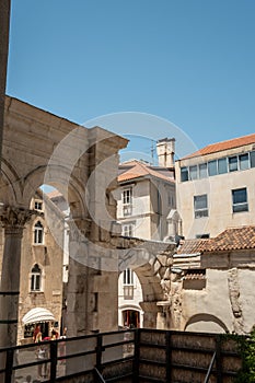 Old city center of Split Croazia photo