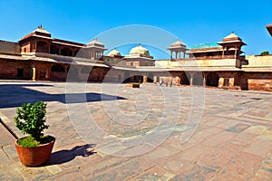 Old city of Fatehpur Sikri, India.