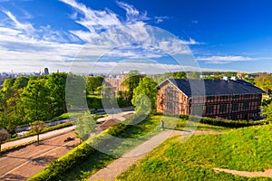 Old city fortifications in Gdansk