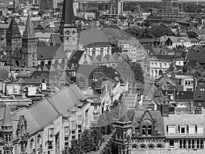 The old city of Gent in Belgium at summer time