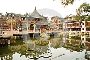 The Old City God's Temple in Shanghai photo