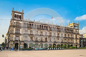 Old city hall of mexico city near zocalo photo