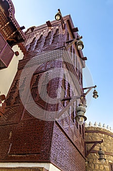 Old city in Jeddah, Saudi Arabia known as Historical Jeddah. Old and heritage Windows and Doors in Jeddah.Saudi Arabia photo