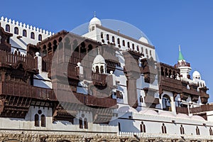 Old city in Jeddah, Saudi Arabia known as Historical Jeddah. Old and heritage Windows and Doors in Jeddah.Saudi Arabia