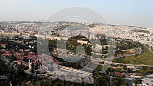 The old City of Jerusalem Aerial View