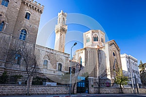 Old city Jerusalem. Calm sunny day in spring