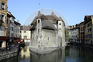 Old city and prison of Annecy, France