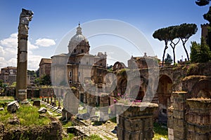 Old city of Rome, Italy