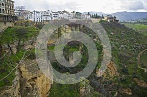 Old city of Ronda in Andalusia, Spain