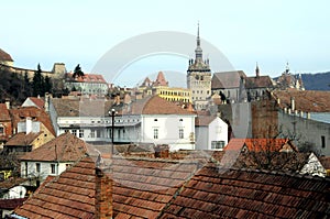 Old city rooftops