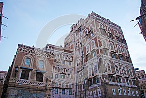 The Old City of Sana'a, decorated house, palace, Yemen