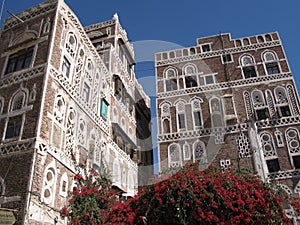 Old city of Sana in Yemen photo