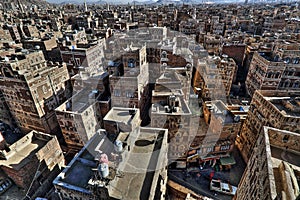 Old city of Sanaâ€™a in HDR