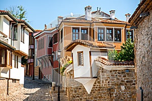 Old city street view in Plovdiv