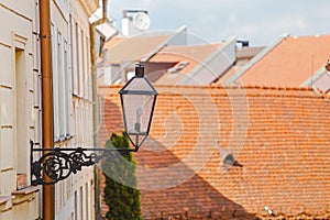 Tiled roofs in Bratislava