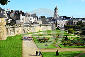 Old city of Vannes in morbihan France