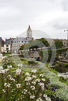 Old city of Vannes in morbihan France