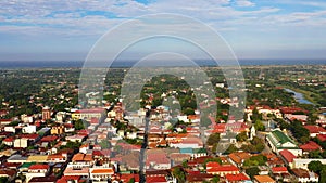 Old city Vigan in the Philippines. Historic colonial town in Spanish style Vigan, Philippines, Luzon.