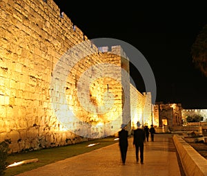 Viejo la ciudad muro Jerusalén 