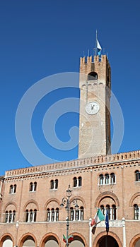 Old Civic Tower in Main square of Treviso City in Italy