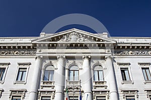 Old and classic bank building